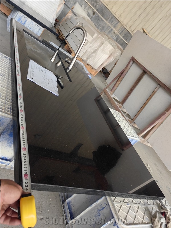 Goldtop Black Galaxy Granite  Tiles