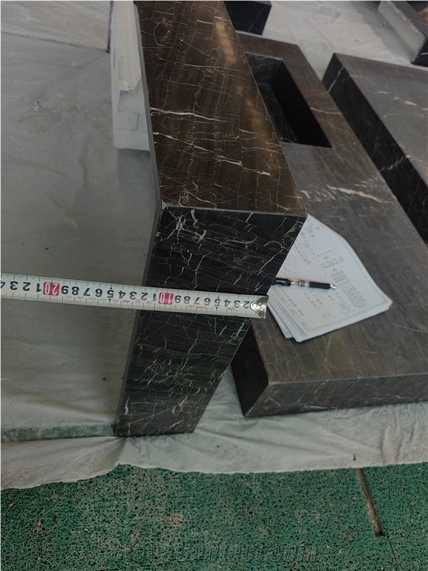 GOLDTOP Brown European Network Marble Vanity Tops