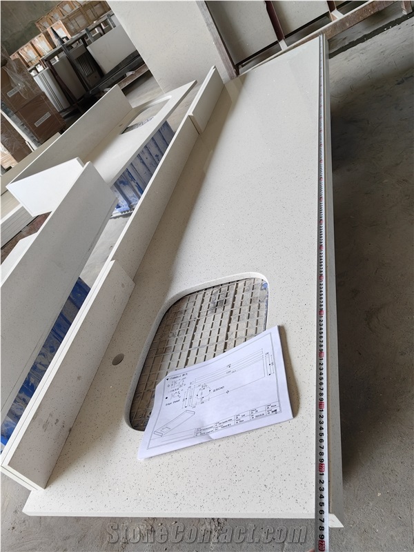 Goldtop White Limestone Modern Style Countertop