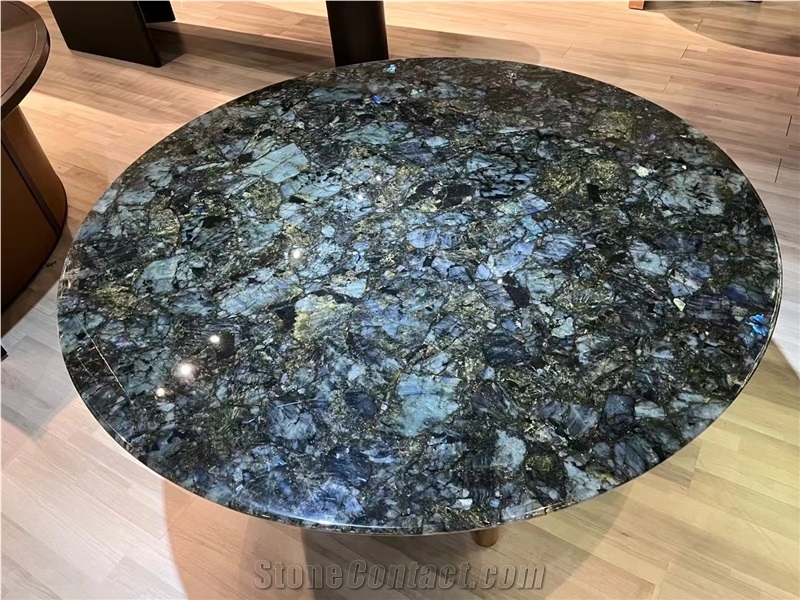 Labradorite Blue Gemstone Table Top