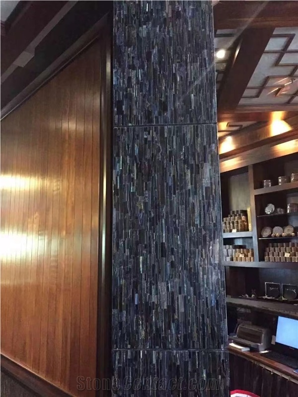 Tiger Eye Blue Semiprecious Stone Panels