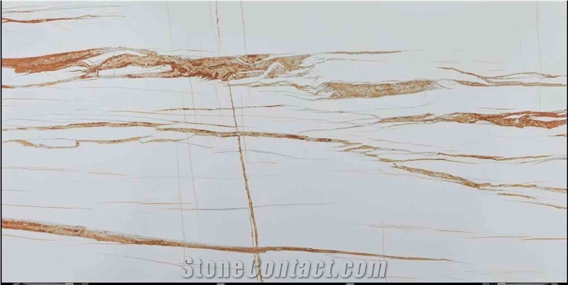 New Laurent White Gold Sintered Sintered Stone Slabs