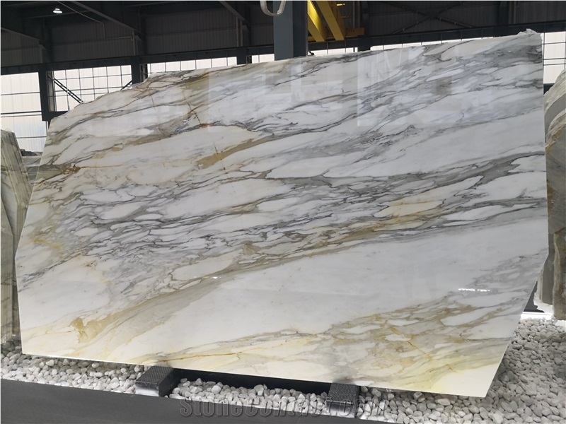 Polished Calacatta Gold Marble Slabs