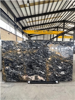 Aghata Black Marble Slabs