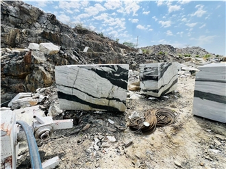 India Panda White Marble Blocks