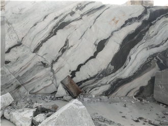 India Panda White Marble Blocks