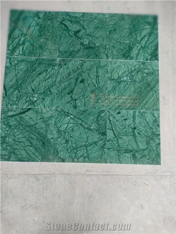 Indian Greeen Marble Tiles 10Mm Thickness