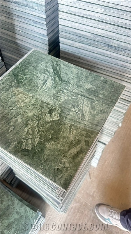 Indian Greeen Marble Tiles 10Mm Thickness