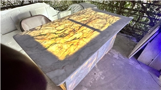 Lady Onyx Backlit Stone Interior Furniture