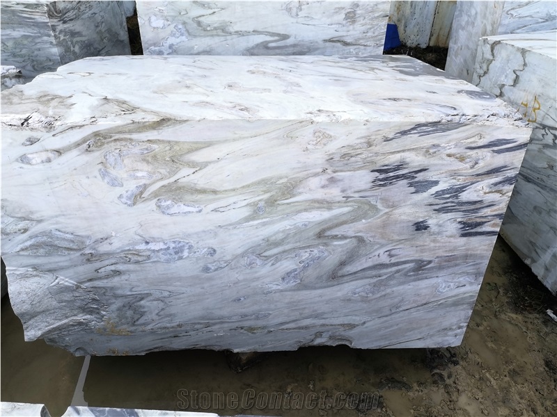 Landscape Green Marble Rough Blocks