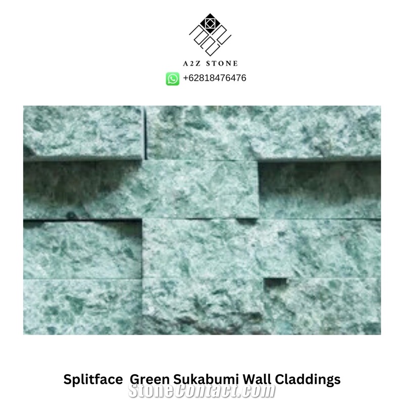 Green Sukabumi Quartzite Pool Tiles   Pool Parapets