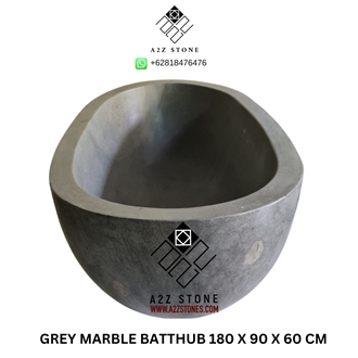 Grey Marble Bathtub 180X90x60cm