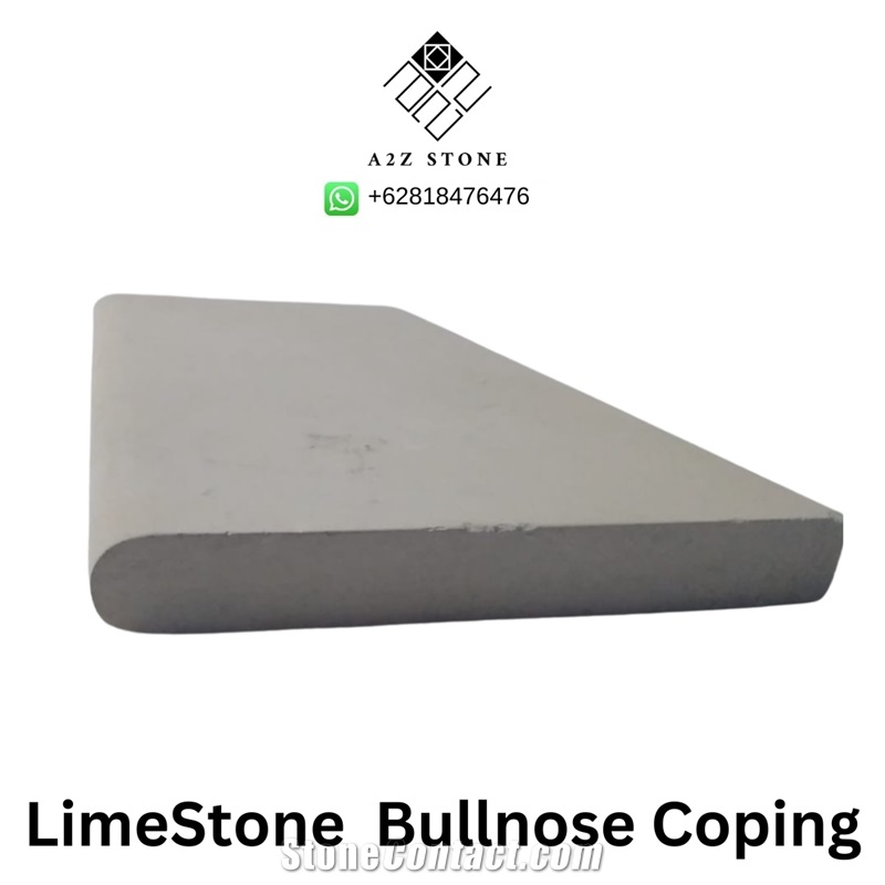 Limestone Bullnose Coping Tiles