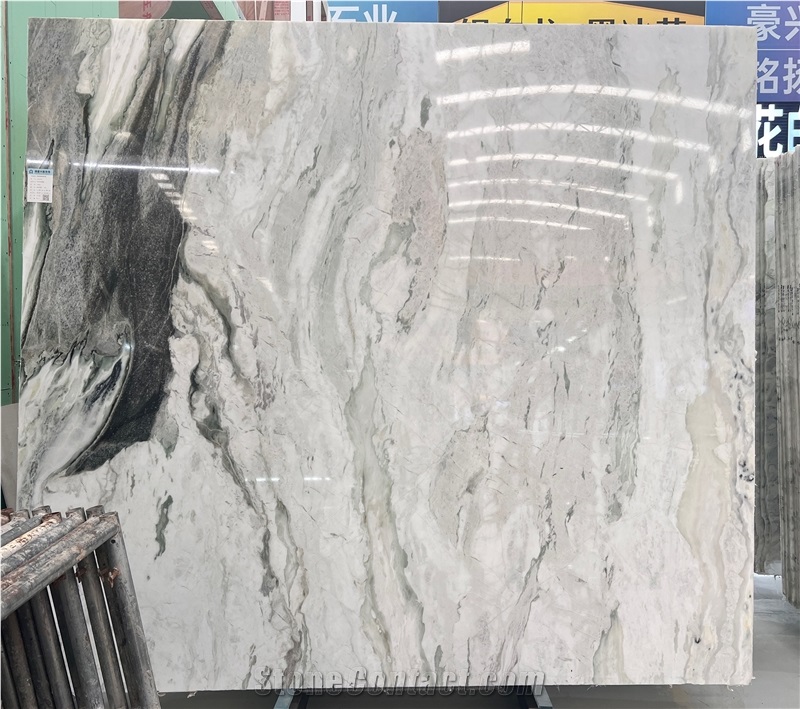 China Luxury Marble FENDI WHITE  Slabs Tiles