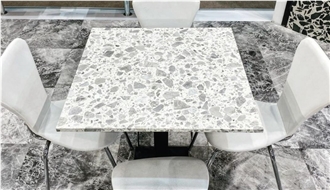 Alanya Ceppo White Terrazzo Table Tops
