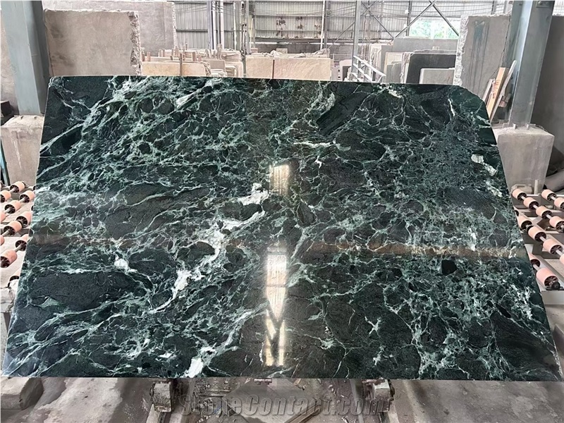 Italian Prada Green Marble Slabs For Interier Use