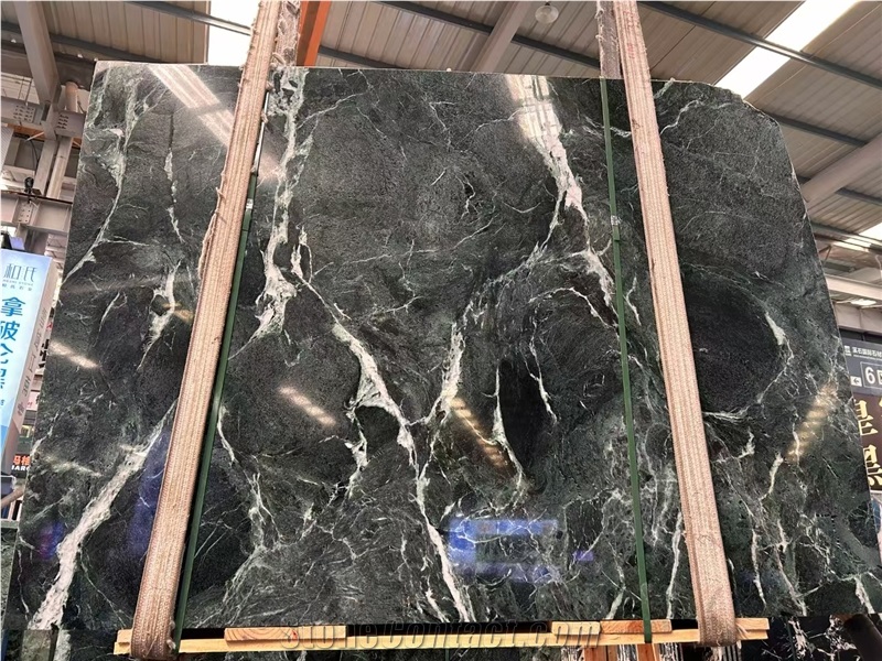 Italian Prada Green Marble Slabs For Interier Use