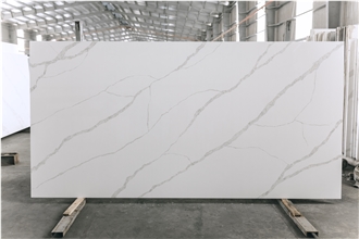 LQ-908 Calacatta Modesto Quartz Quartz Slabs Vietnam