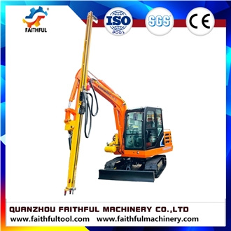 Hydraulic Rock Drill Mounted On All Brands Of The Excavator