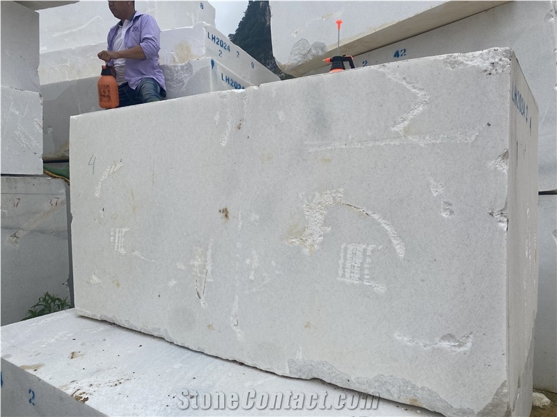 Vietnam White Marble Block Cheap Price From Quarry Owner