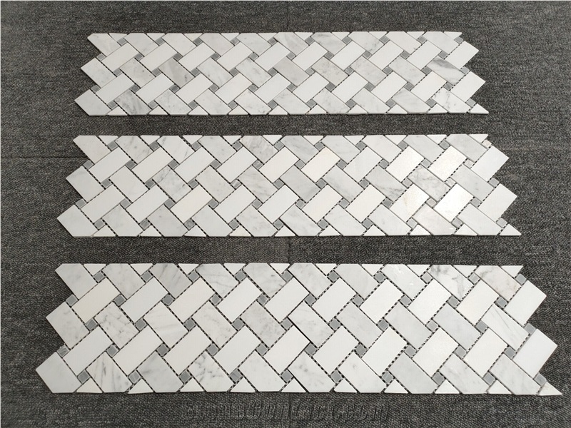 Basket Weave Mosaic Tiles