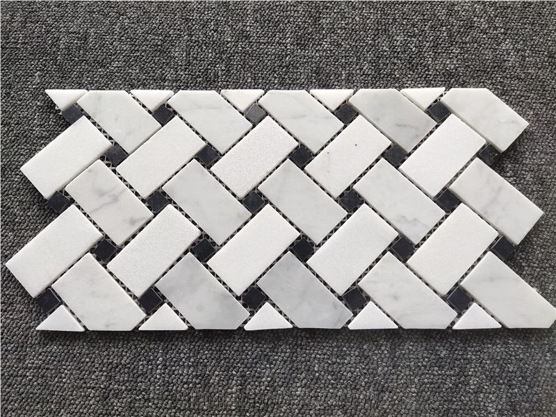 Basket Weave Mosaic Tiles