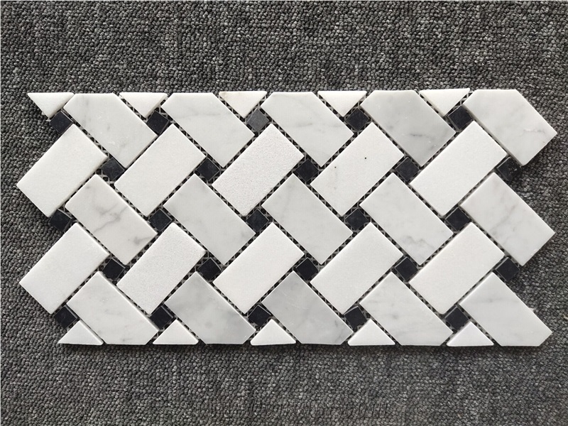 Basket Weave Mosaic Tiles