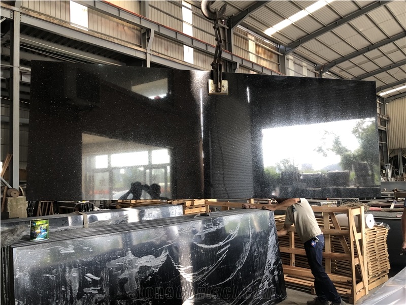 Black Galaxy Granite Slabs