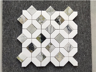 Jade Marble Square Box Mosaic Tiles