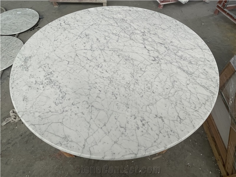 Natural Bianco Carrara Marble Table Tops