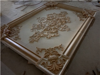 Jerusalem Golden Sand Limestone Art Pattern Wall Reliefs