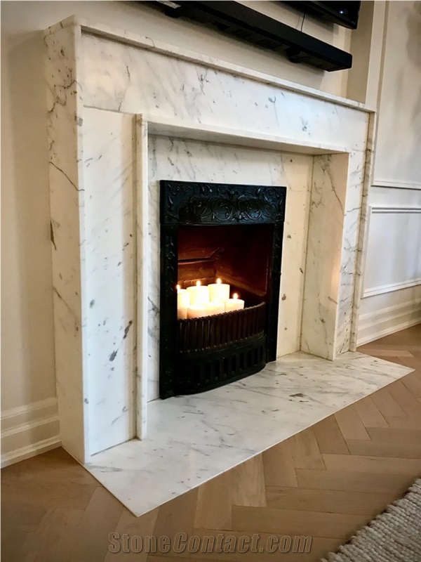 Fireplace Surround 2 Cm Statuarietto Marble Honed