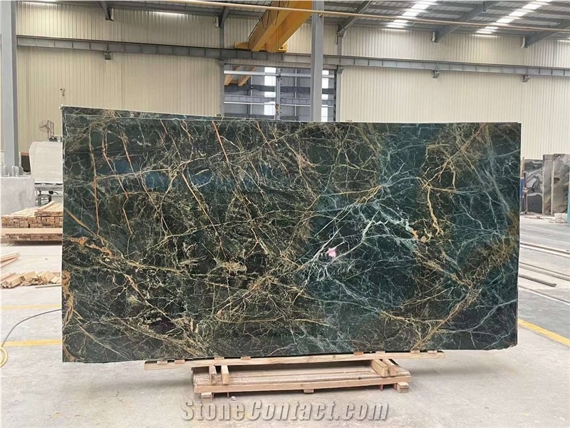 Dark Green Marble Slabs