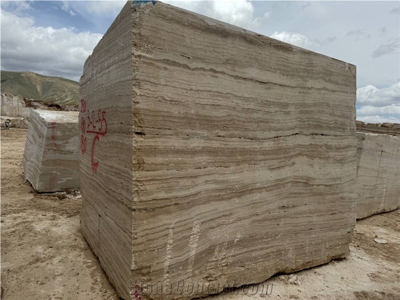 Light Cream Travertine Blocks