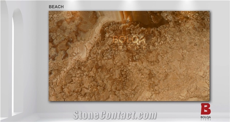 Iran Brown Onyx Slabs - Beach Onyx