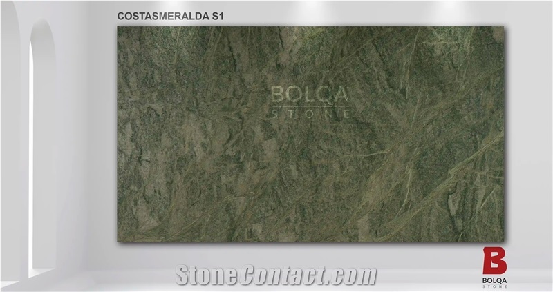 Iran Green Granite Slabs - COSTA SMERALDA