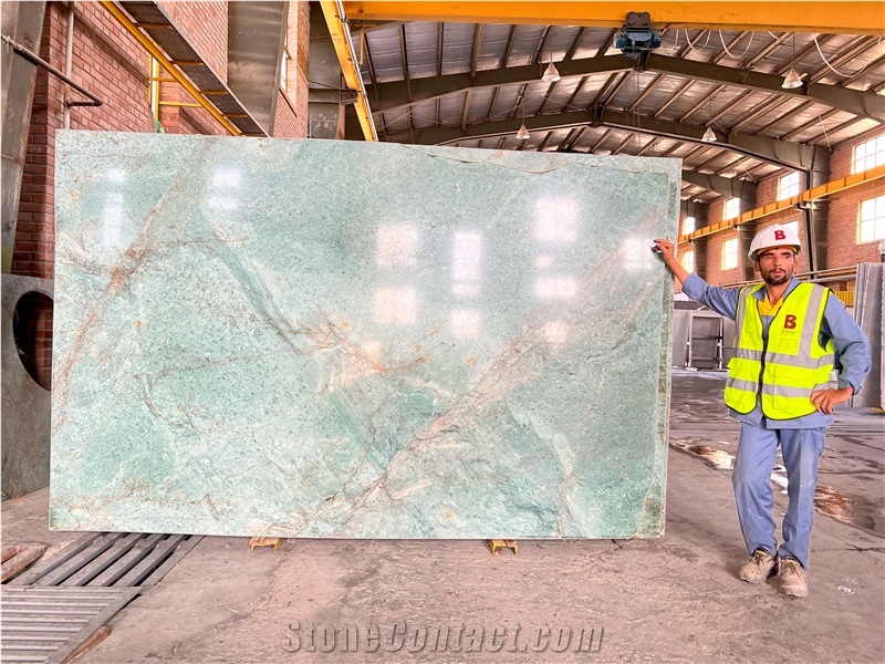 Iran Green Granite Slabs MIRACLE S2 from Iran - StoneContact.com