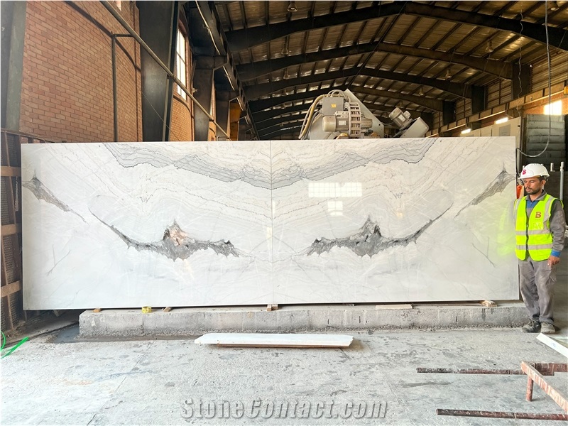 Iran White Marble Slabs - SILK ROAD