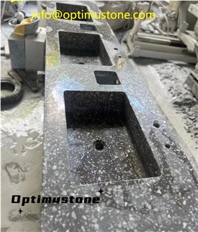 Optimustone Terazzo Commercial Counters,Prefabricated Solid Basin