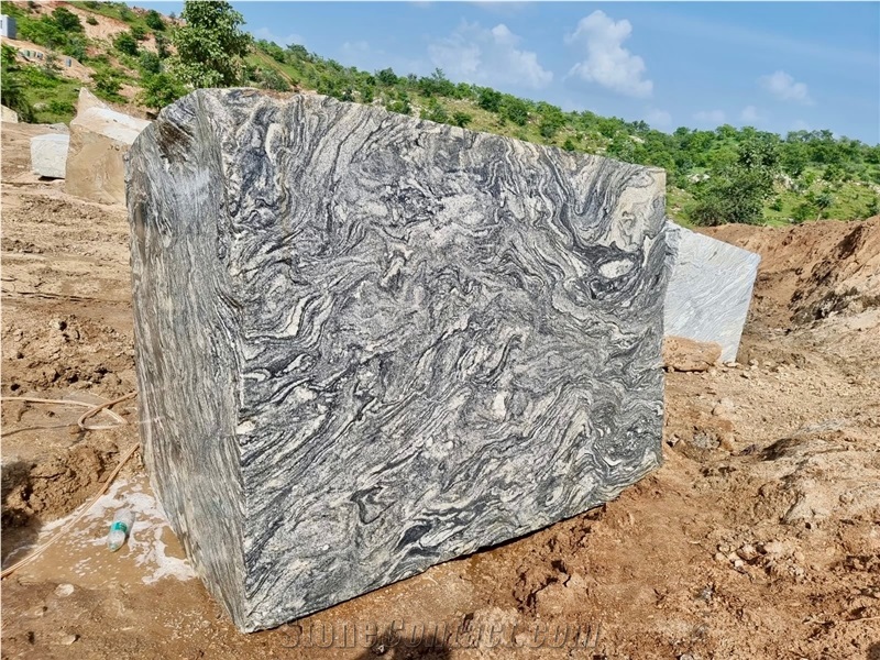 New Viscount White Granite Blocks, Viscount White Rough Granite Blocks