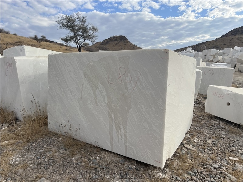 Namibia White Marble Blocks, Royal White Bianco Namibia