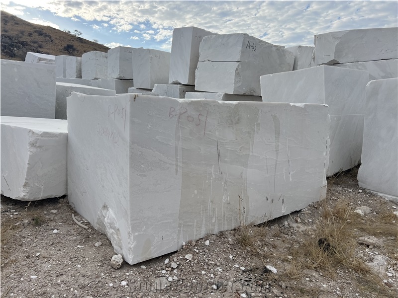 Namibia White Marble Blocks, Royal White Bianco Namibia