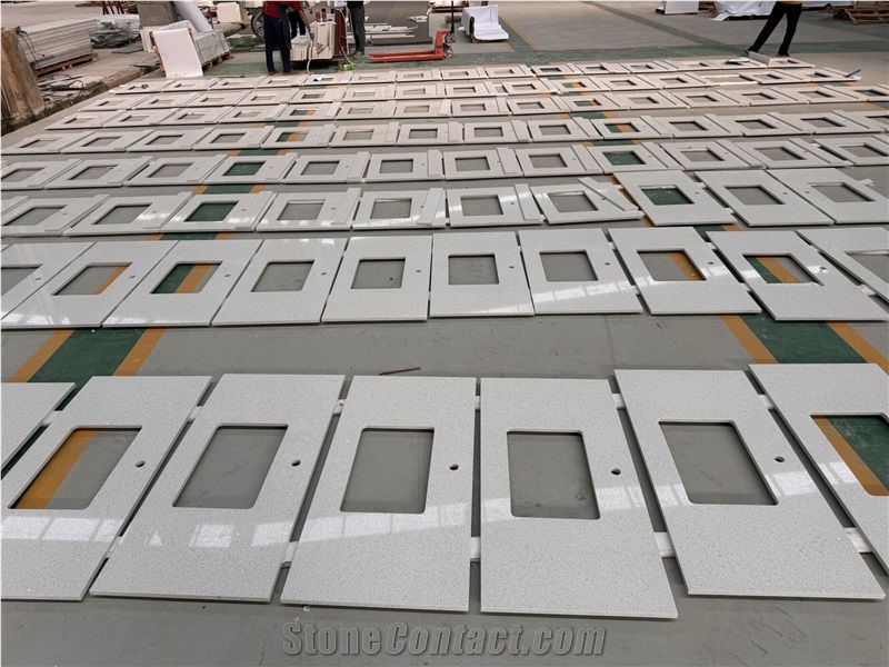 Engineered Quartz Bathroom Vanity Unite Bath Tops