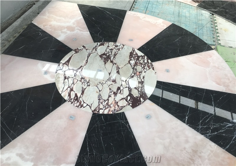 Waterjet Medallions Marble Floor