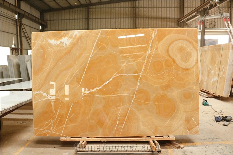 China Natural Yellow Onyx Slabs For Sale