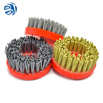 Round Silicon Carbide Antique Abrasive Brush For Stone