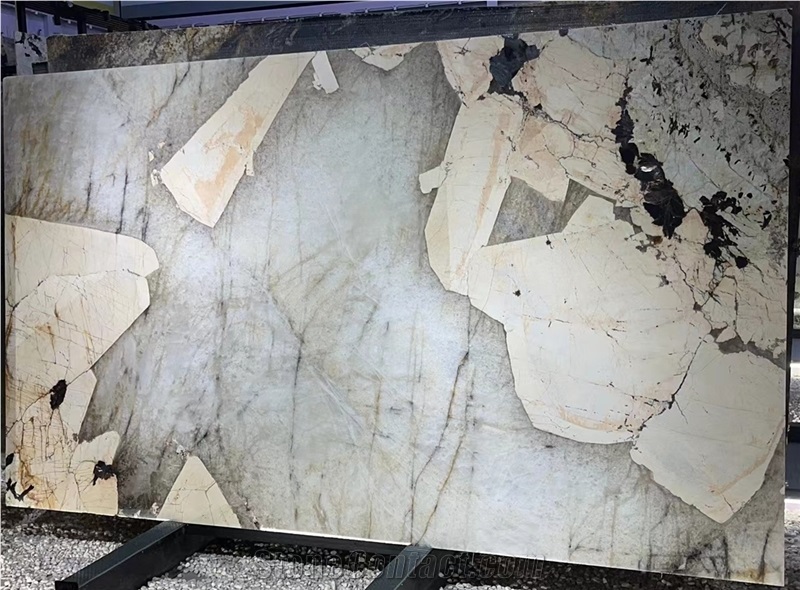 Big Crystal Brazil Pandora Granite Slabs For Kitchen