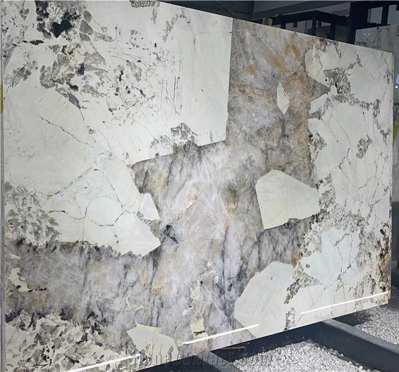 Big Crystal Brazil Pandora Granite Slabs For Kitchen