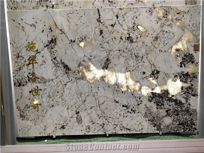 Big Crystal Brazil Pandora Granite Slabs For Kitchen