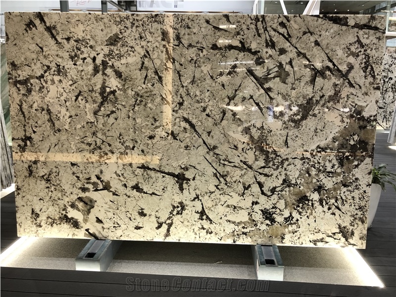 Big Crystal Brazil Pandora Granite Slabs For Kitchen